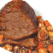 Slow Cooked Beef Topside with Red Wine and Mushrooms Recipe - Quick and ...