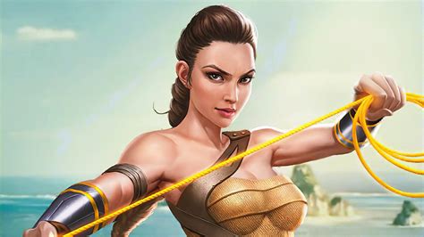 Ilustración de Gal Gadot como La mujer maravilla Fondo de pantalla 2k ...