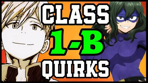 ALL CLASS 1-B QUIRKS!! - My Hero Academia Discussion | Tekking101 - YouTube