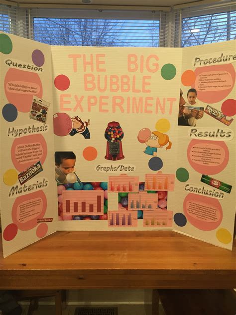 Science fair project. The big bubble experiment. Science Experiments ...