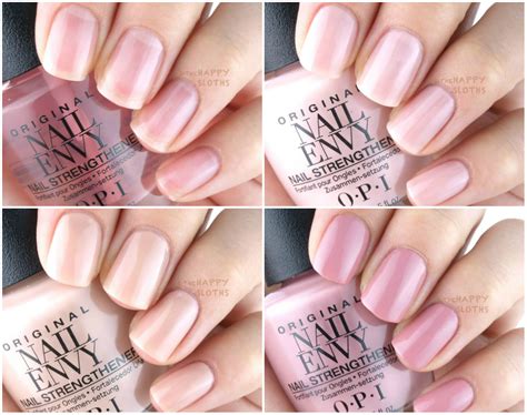 New OPI Nail Envy Nail Strengthener Strength + Color: Review and Swatches | The Happy Sloths ...