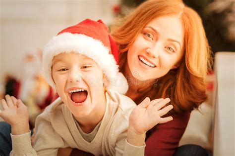 Extremely Happy Boy Getting Excited Over Christmas Stock Image - Image of care, generation ...