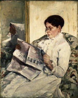 Mary Cassatt - The Complete Works - Lydia Leaning on Her Arms, Seated in a Loge - marycassatt.org