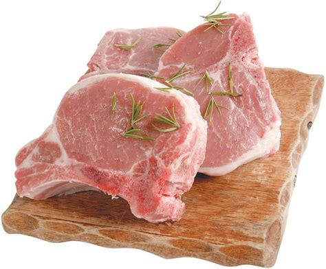 Raw Pork Chops - Prepared Food Photos, Inc.