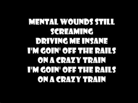 Ozzy Osbourne Crazy Train (LYRICS) - YouTube