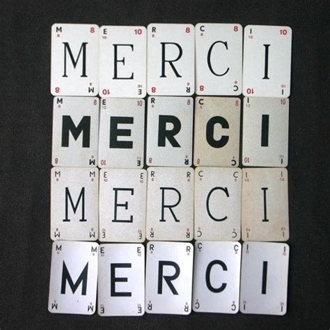 Say MERCI in so many fonts. Vintage French letter cards set. | Etsy | Danke