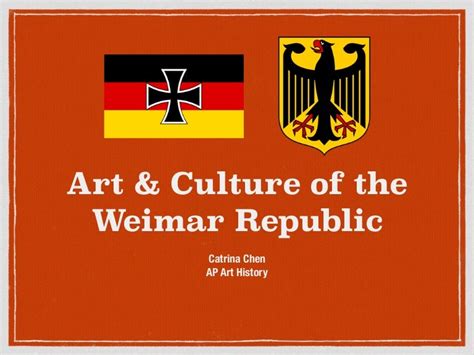 Art & Culture of the Weimar Republic