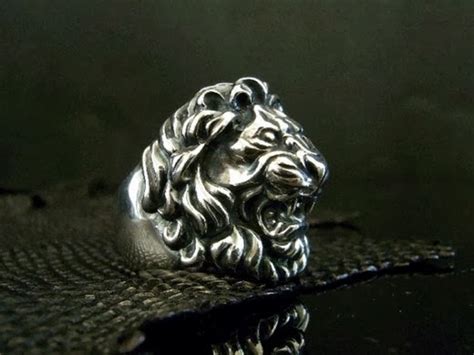 Biker Jewelry, Leather and Style Blog: Lion Jewelry - 3drinks behind