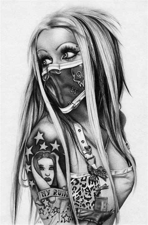 evil woman face tattoo - Google Search Art Chicano, Chicano Tattoos, Body Art Tattoos, Sleeve ...