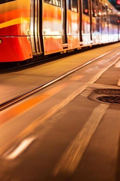 Premium AI Image | motion blurred of sydney tram public transport ...