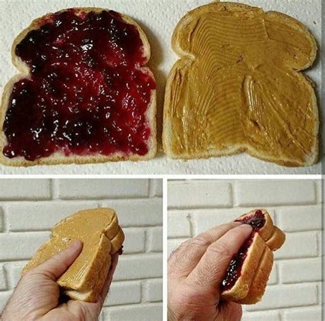 inside out peanut butter and jelly sandwich Blank Template - Imgflip