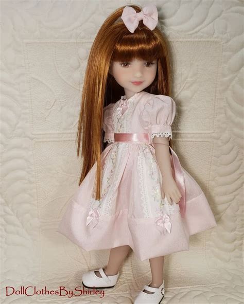 Reserved for Teresa - Ruby Red Fashion Friends Pink Dress with Embroidered Trim, Bloomers and ...