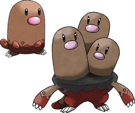 Diglett and Dugtrio Surface Forms | Diglett Underground | Know Your Meme