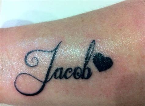 To Jacob with Love | Tattoos, Name tattoo, Jesus fish tattoo