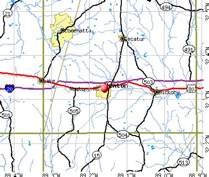 Newton, Mississippi (MS 39345) profile: population, maps, real estate ...