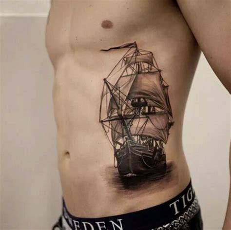 50 Amazing Ship Tattoos You Won't Believe Are Real - TattooBlend