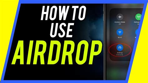 How To Use Airdrop - YouTube