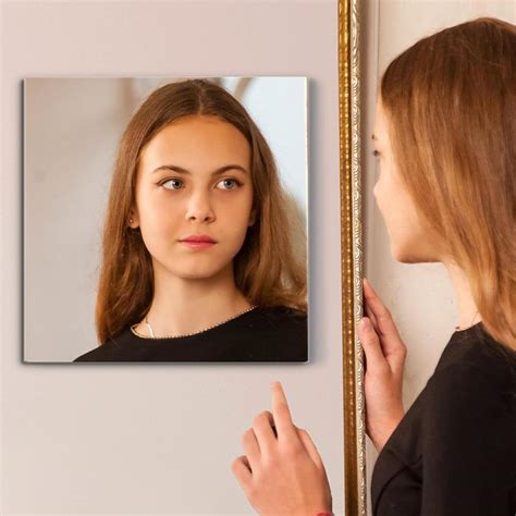 Buy Oval Shape Adhesive Mirror Sticker for Wall on Tiles Bathroom Bedroom Living Room Basin ...