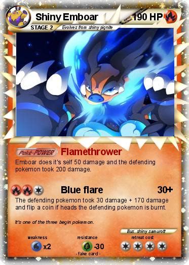 Pokémon Shiny Emboar 4 4 - Flamethrower - My Pokemon Card