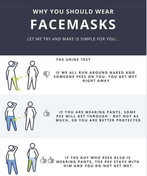 Still unclear on the value of masks? Let the pee meme explain