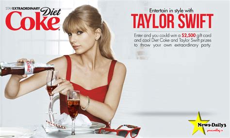 Coke - Taylor Swift | Taylor swift diet coke, Taylor swift diet, Celebrity advertising