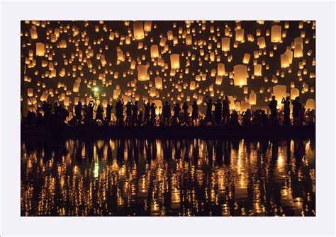 Chian Mai, Thailand - Lanterns at Yi Peng Festival - Lantern Press Photography (18x12 Giclee Art ...