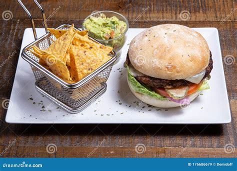 Burger stock image. Image of homemade, food, cheeseburger - 176686679