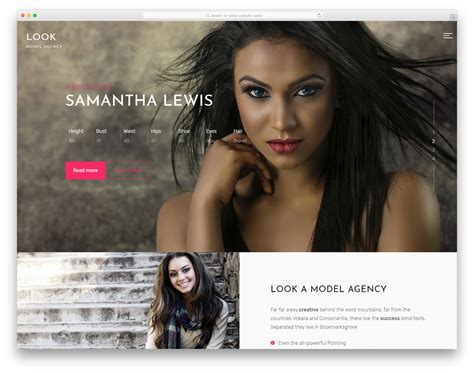 Look - Free Model Agency Website Template 2024 - Colorlib