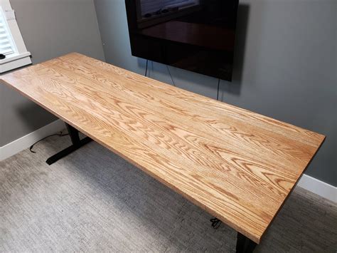 DIY Red Oak Tabletop for Sit Stand Desk : 9 Steps (with Pictures ...