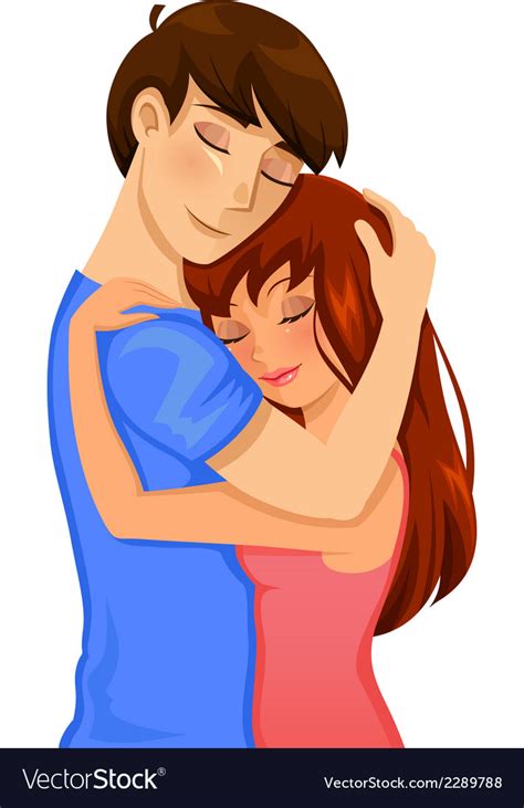Royalty Free Cartoon Of 2 People Hugging Clip Art Vec - vrogue.co