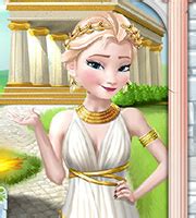 Elsa Time Travel Ancient Greece - AgnesGames.com