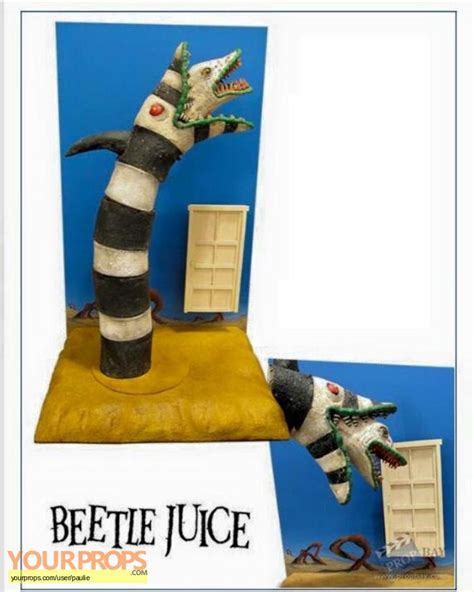 Beetlejuice Sand worm puppet original movie prop