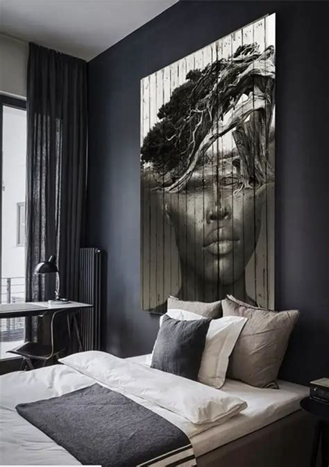 40 Classy Men Bedroom Wall Decor Ideas - Greenorc