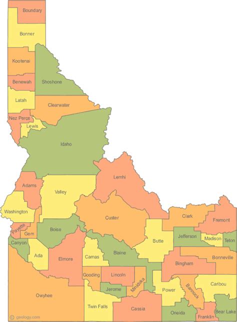 Genesee idaho Map