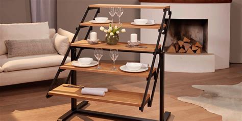 Convertible Shelf Transforms Into a Dining Table - This Transforming Dining Table Is Perfect for ...