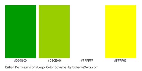 British Petroleum (BP) Logo Color Scheme » Brand and Logo » SchemeColor.com