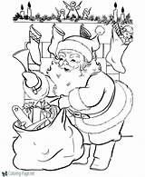 Santa Coloring Pages sketch template