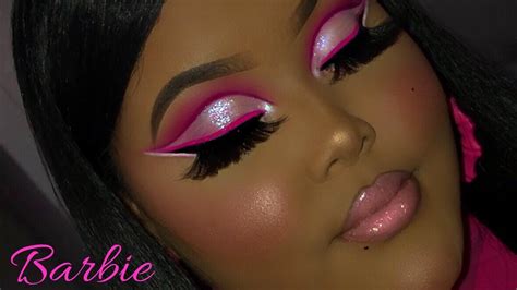 Barbie Pink Cut Crease Makeup Tutorial - YouTube