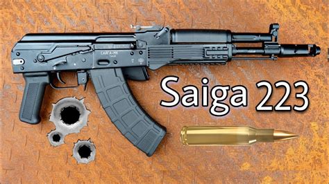 saiga 223 short barrel russian ful review and test results #saiga #223rifle #saiga223 - YouTube