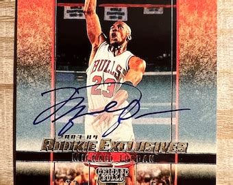 Michael Jordan Autograph Card - Etsy