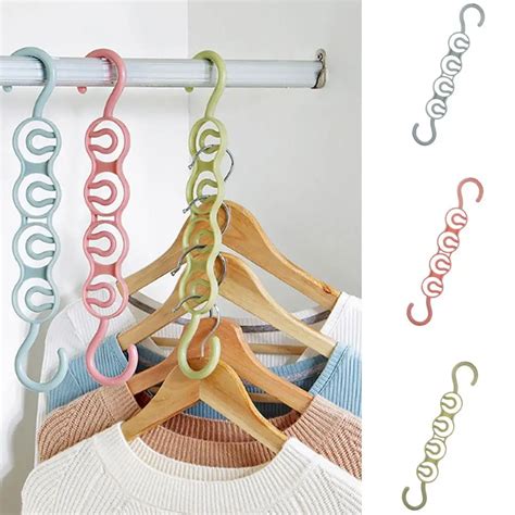 Clothes Hanger Creative Closet Clothing Hanger Organizer Space Saving ...