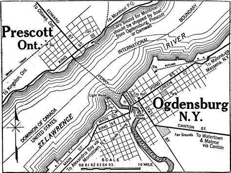 Prescott, Ontario and Ogdensburg, New York