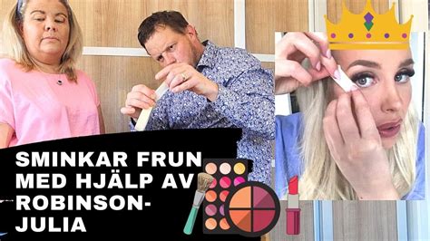 MAKEUP CHALLENGE - Julia Franzen hjälper mig att sminka min fru! - YouTube