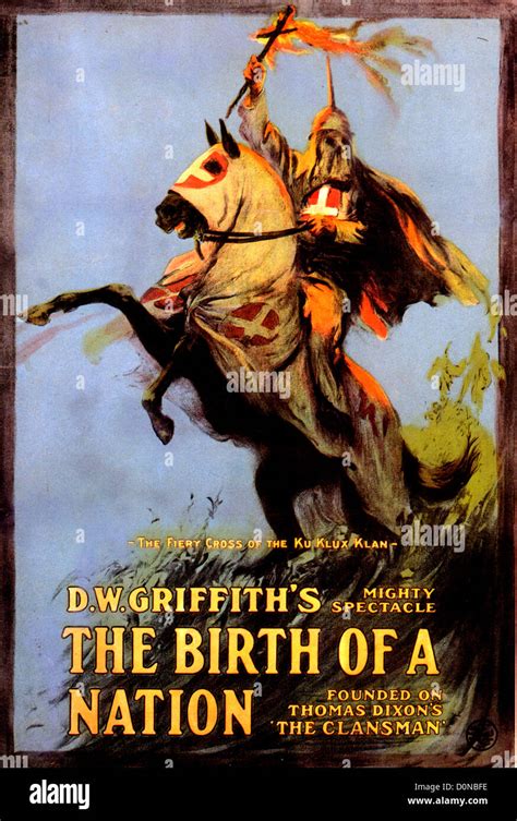 THE BIRTH OF A NATION Poster for 1915 silent film by D.W.Griffith Stock Photo - Alamy