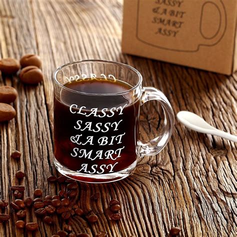 Funny Glass Coffee Mug – By Creative Lifestyles | Glass coffee mugs ...