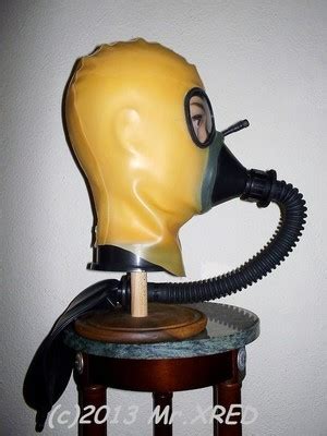 HEAVY RUBBER Fetish Clinic ANESTHESIA Gas Mask LATEX HOOD+HOSE+3L ...