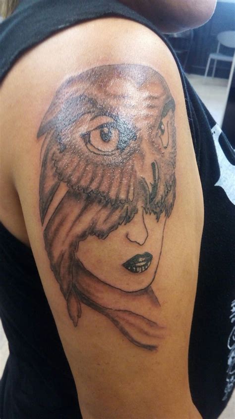 My owl tattoo | Owl tattoo, Tattoos, Portrait tattoo