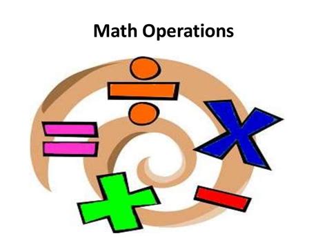 Math operations