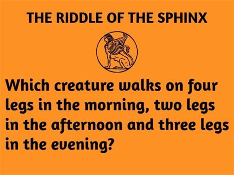 The riddle of the sphinx answer | Can you solve it? Riddlester