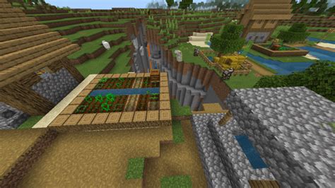 MCPE/Bedrock Village Near Spawn Next To A Ravine (Seed) – Minecraft Seeds – MCBedrock Forum